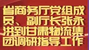  省商務(wù)廳黨組成員、副廳長(zhǎng)張永洪到甘肅物流集團(tuán)調(diào)研指導(dǎo)工作